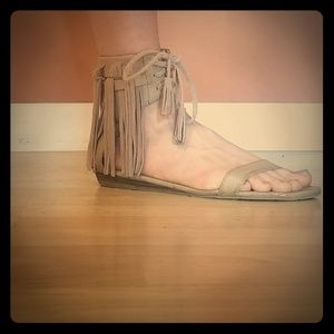 Very Volatile suede fringe boho sandals
